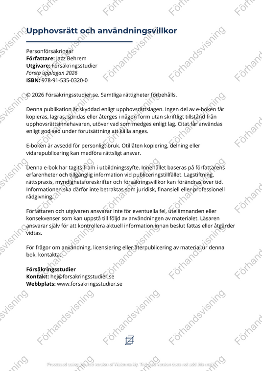 Personförsäkringar
