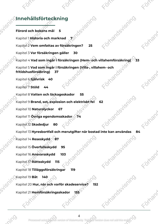 Privata sakförsäkringar