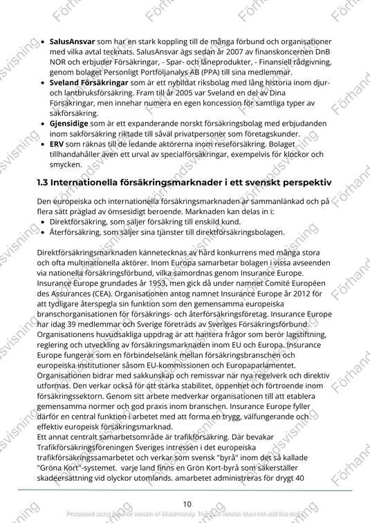Privata sakförsäkringar